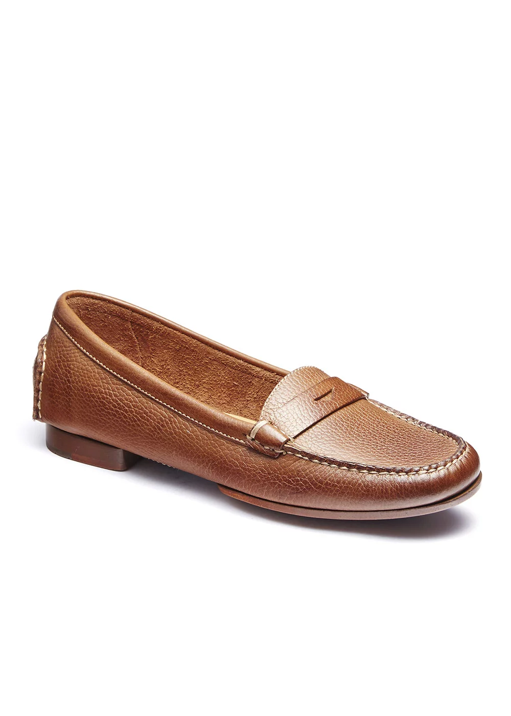 MOCASSIN W PENNY MOC CUIR MARRON
