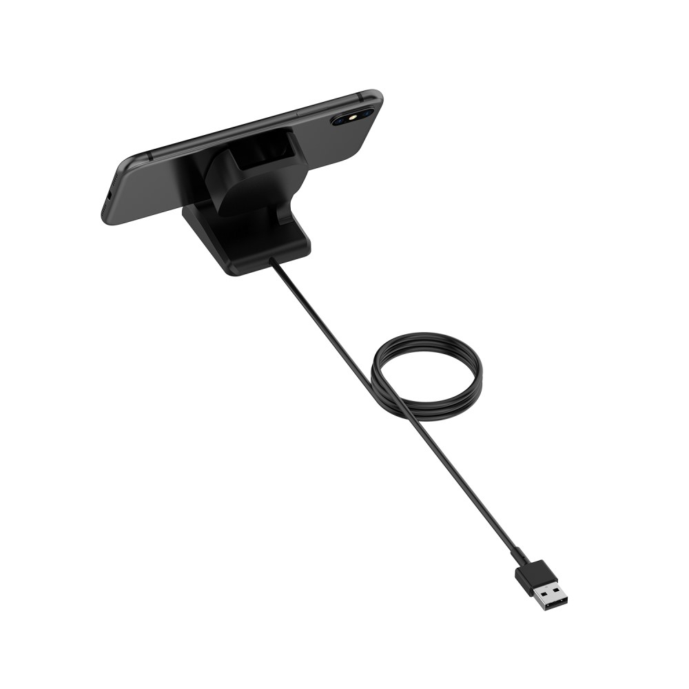(1m) Fitbit Versa 2 USB A Ladestation Dockingstation   Smartphone Halterung - Schwarz