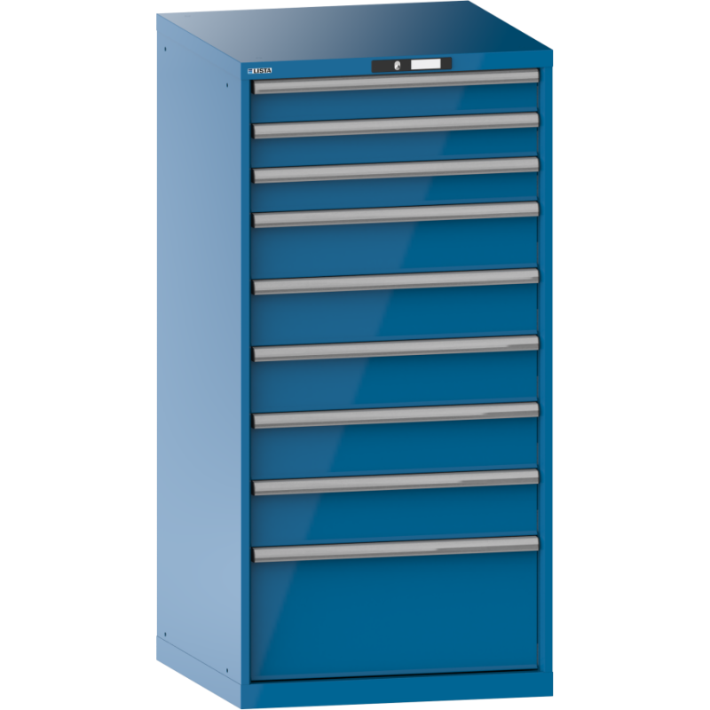 Armoire à tiroirs Lista 36 x 36E  H 145 x L 71,7 x P 72,5 cm 9 tiroirs Key Lock