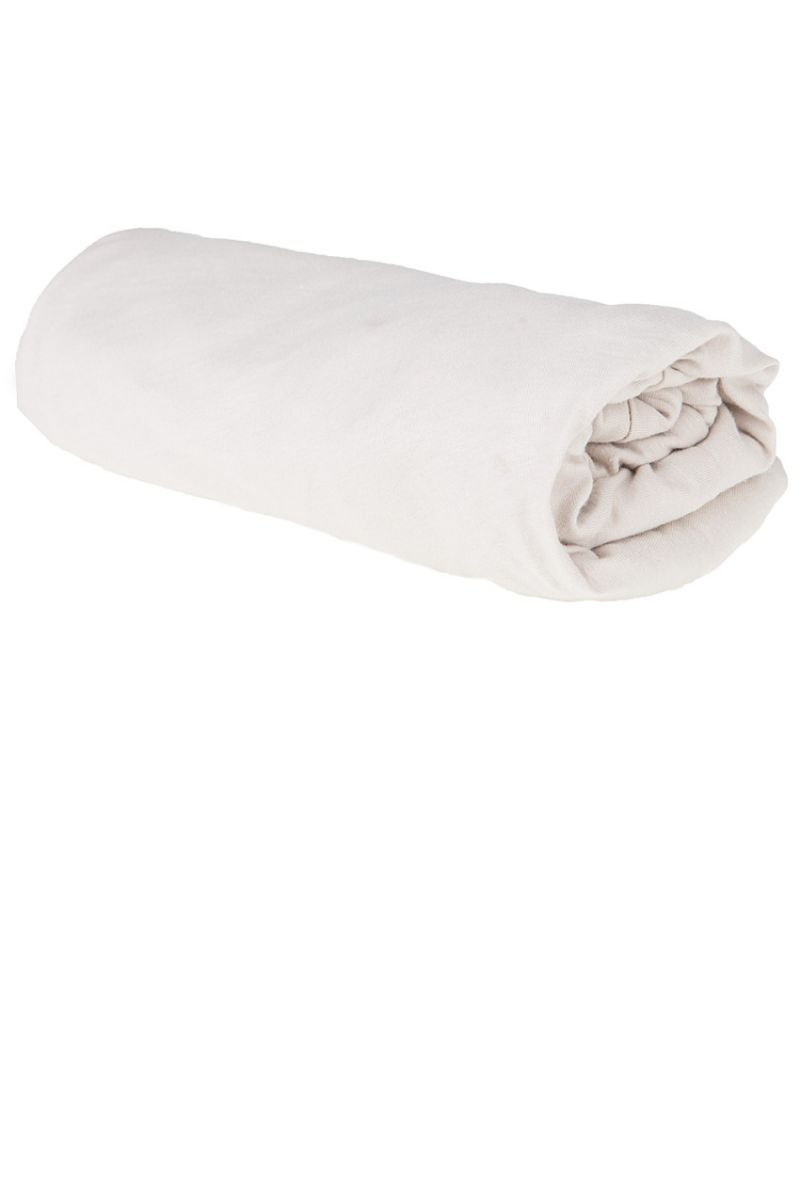 Drap housse en coton 70 x140 cm - Beige