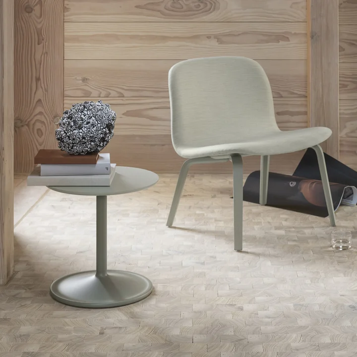 Muuto - Soft Beistelltisch, Ø 41 cm, H 40 cm, grau