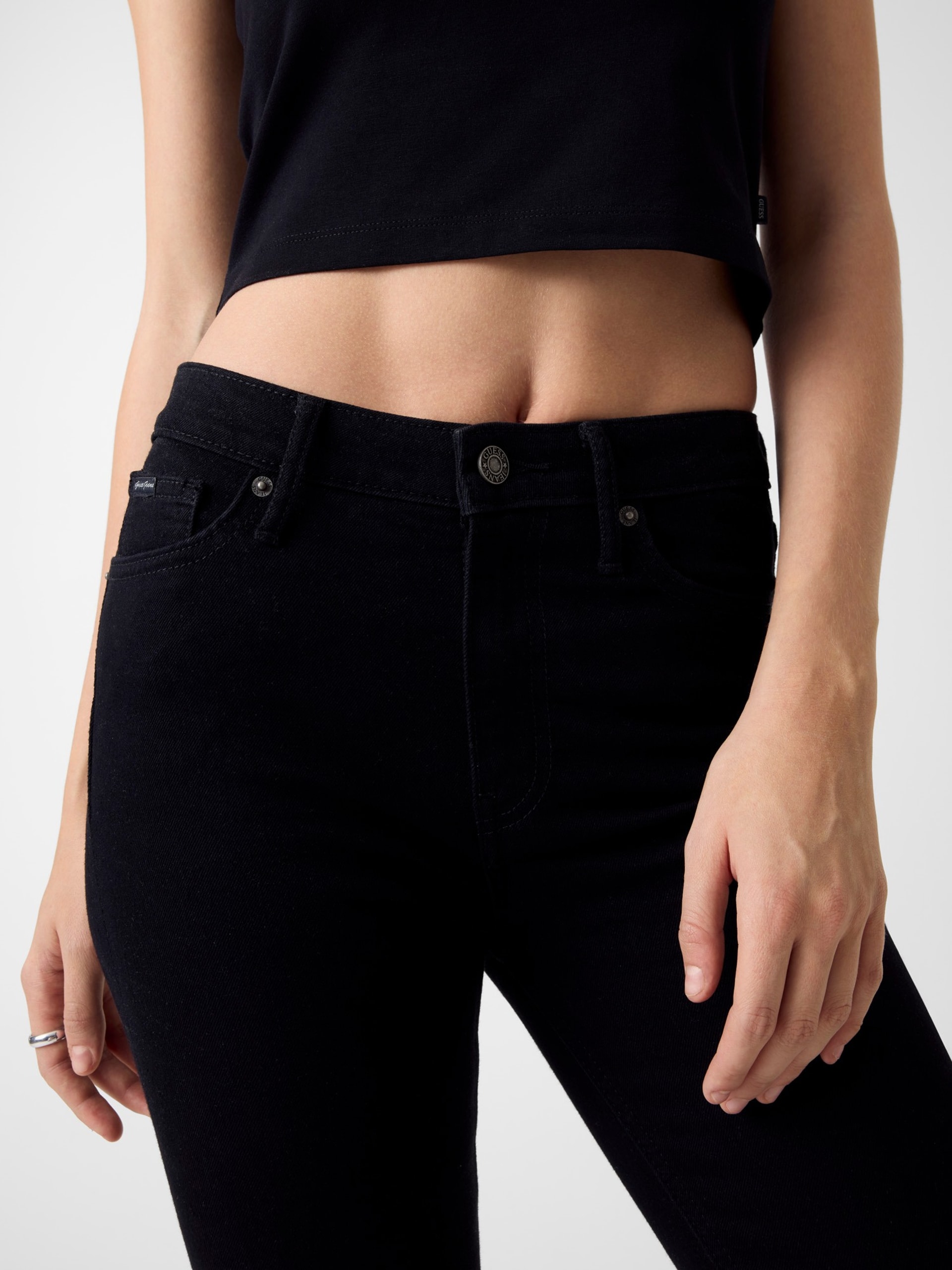 Calça jeans skinny de cintura alta G05