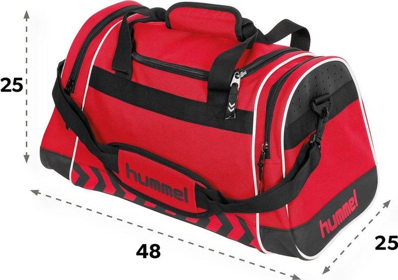 Hummel SporttasVolwassenen - rood/zwart