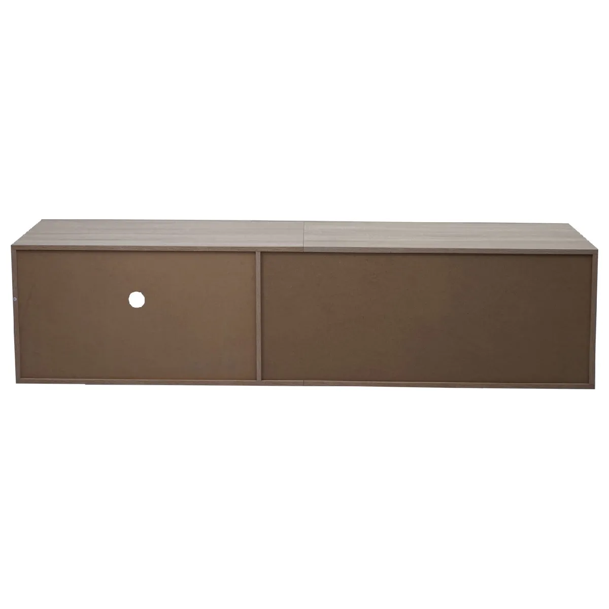 Mendler Meuble TV - 180cm - Aspect chêne et blanc