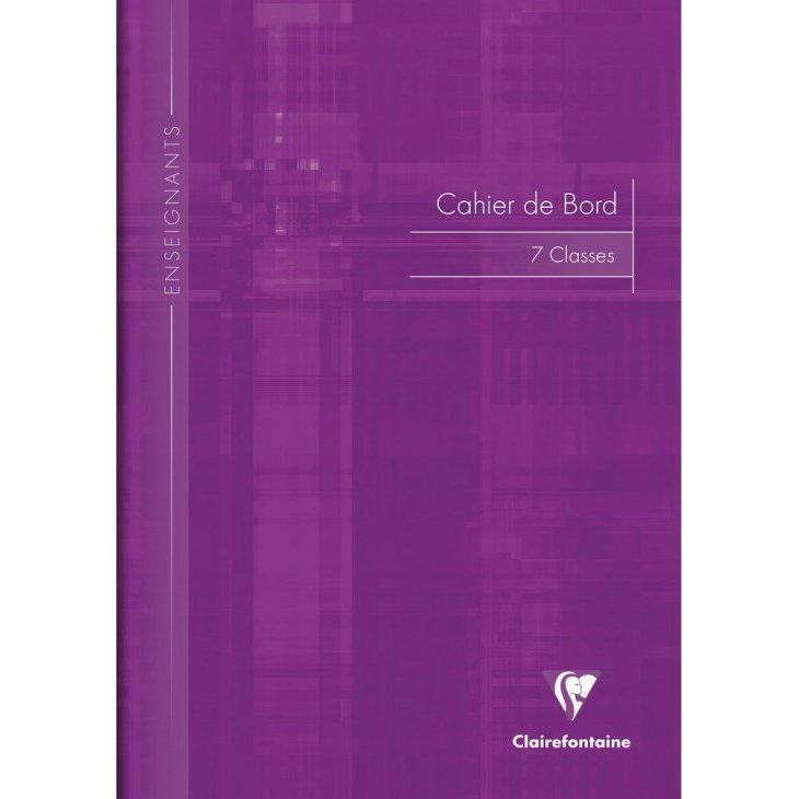 Cahier de bord enseignant piqué A4 48 pages 7 classes Couleur aléatoire - Assortis
