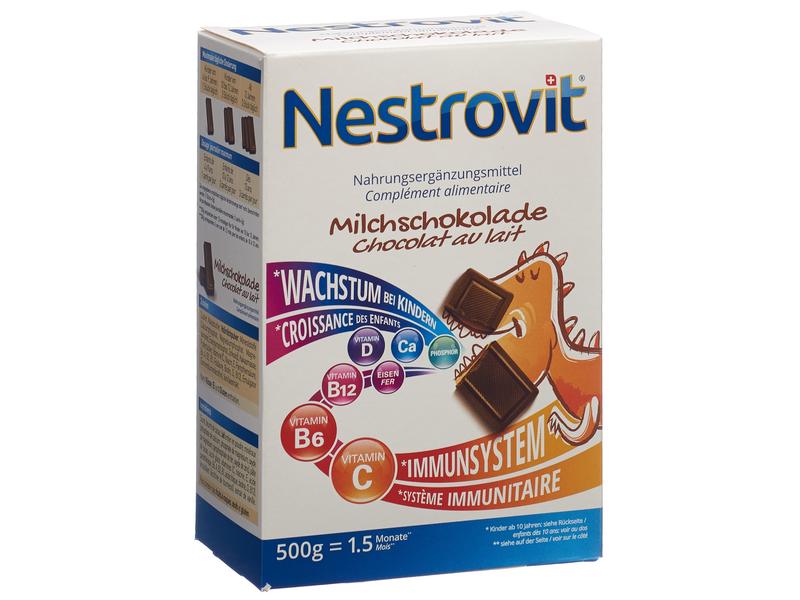 Nestrovit Milchschokolade 500 g Vitaminreiche Schokolade zur Nahrungsergänzung