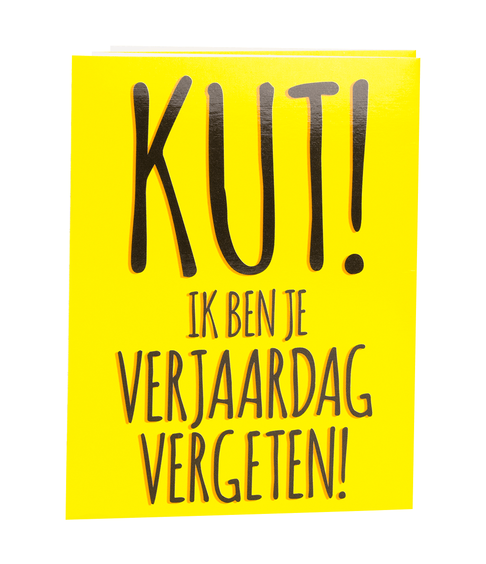 Wenskaart Vergeten 17cm