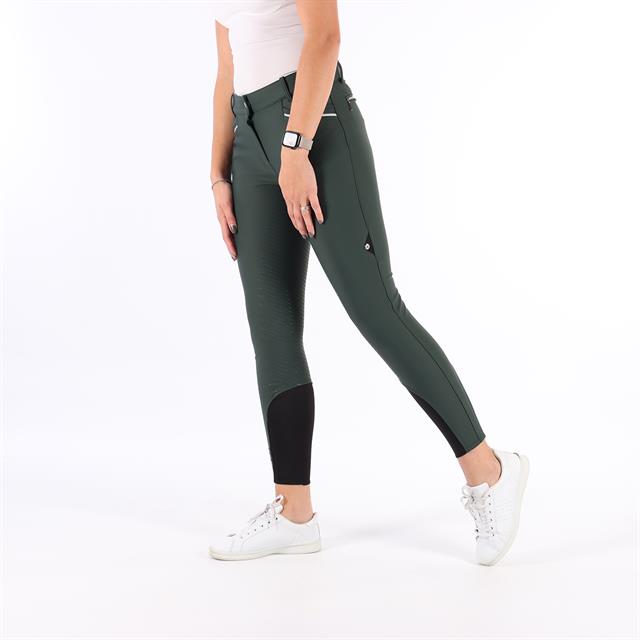 Paardrijbroek QUUR QCardie Softshell Full Grip Donkergroen