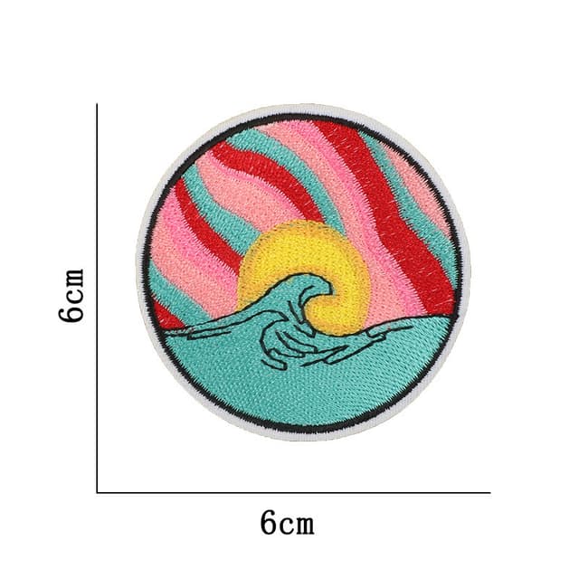 18 strygeplastre / applikationer til tøj MultiColor