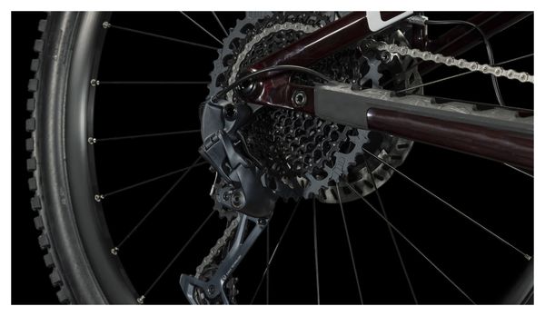 VTT Électrique Tout-Suspendu Cube Stereo Hybrid One55 C:68X SLX 750 Sram GX Eagle 12V 750 Wh 29'' Rouge Liquid Carbon 2024