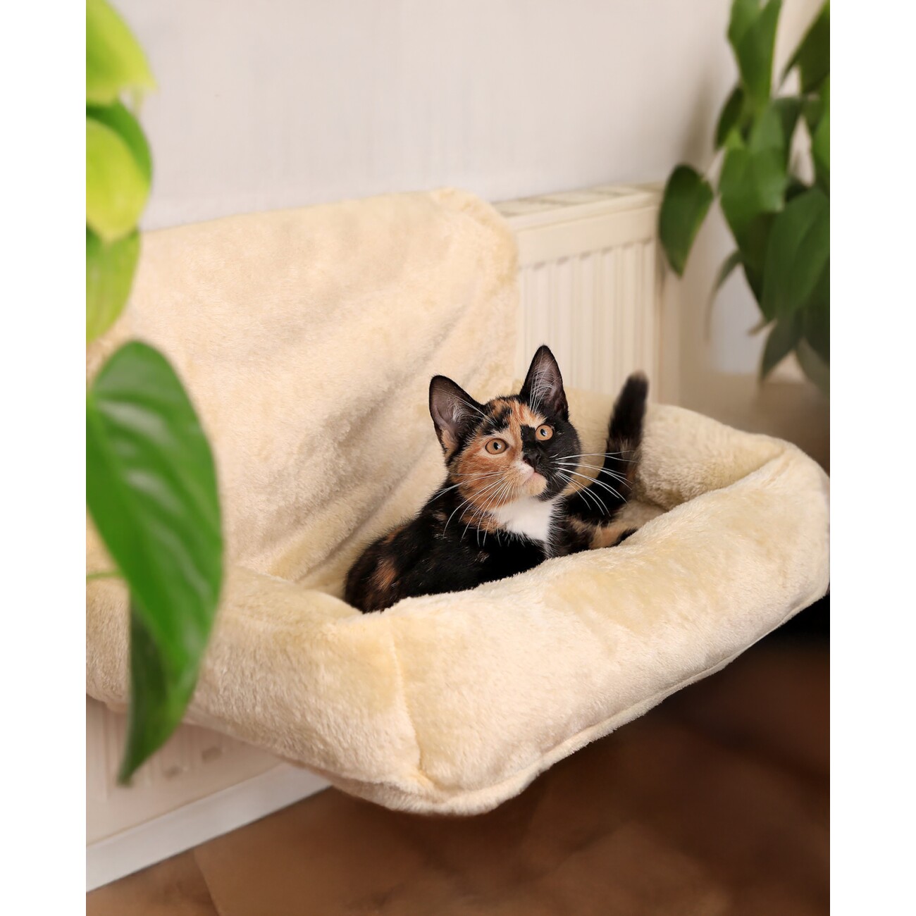 Lionto Katzenbett für Heizungen beige