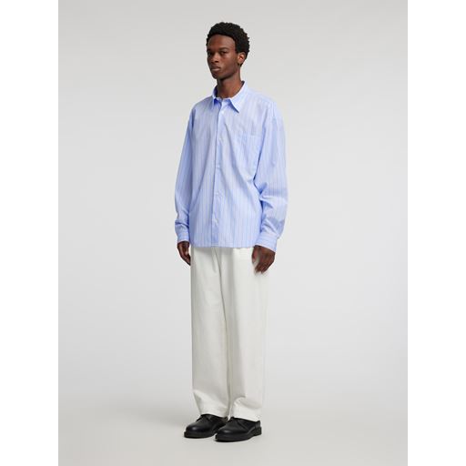 Annarr Volund-Poplin Classic Stripe Skjorte, Skyway, M