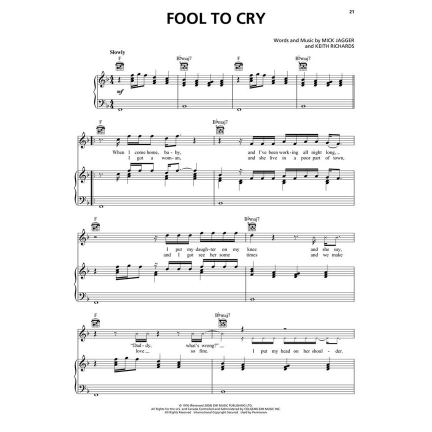 Hal Leonard - The Rolling Stones Sheet Music Anthology PVG