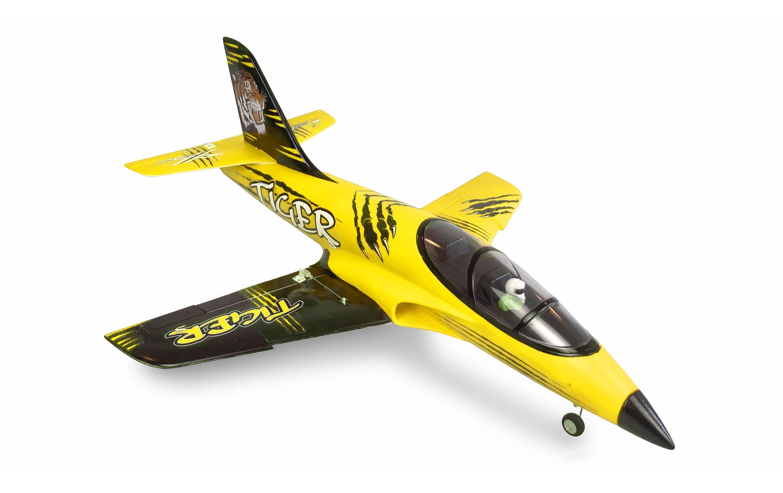 Impeller Jet Tiger S 55 mm EDF, Gelb PNP<br>Kompakter AMX Flight Tiger S Jet