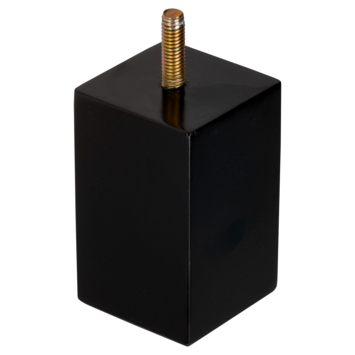 Duraline meubelpoot zwart hout 5x5x8 cm