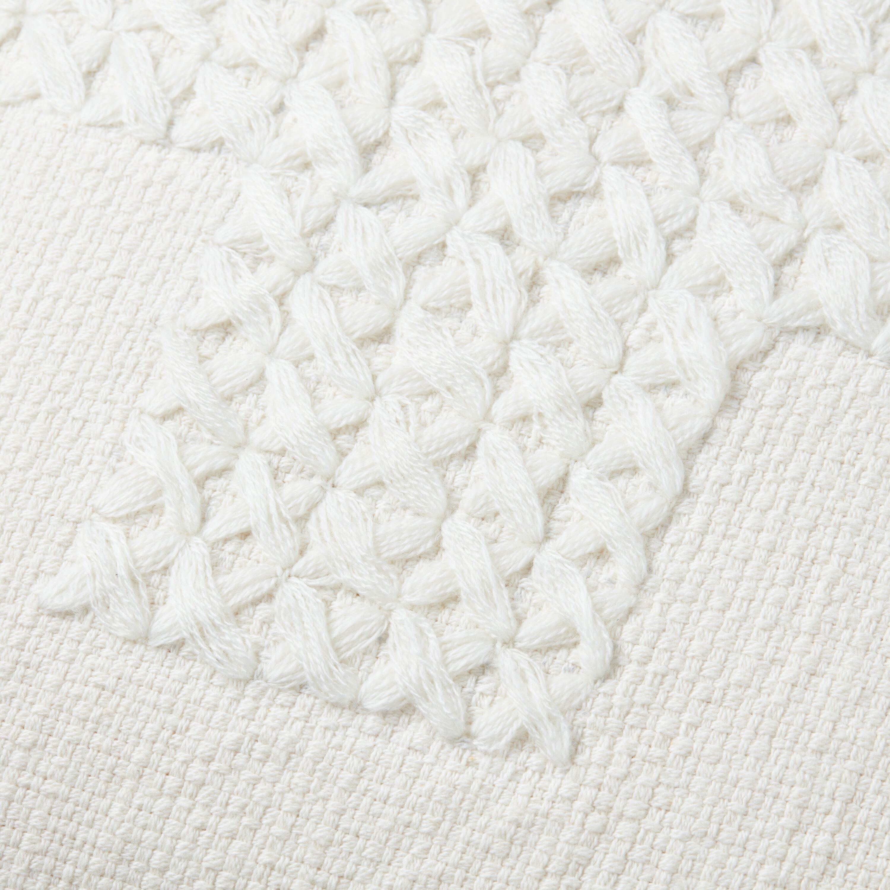 SE HELVETIA Zierkissen 45x45cm - Weiss / B: 45.0 cm x H: 45.0 cm