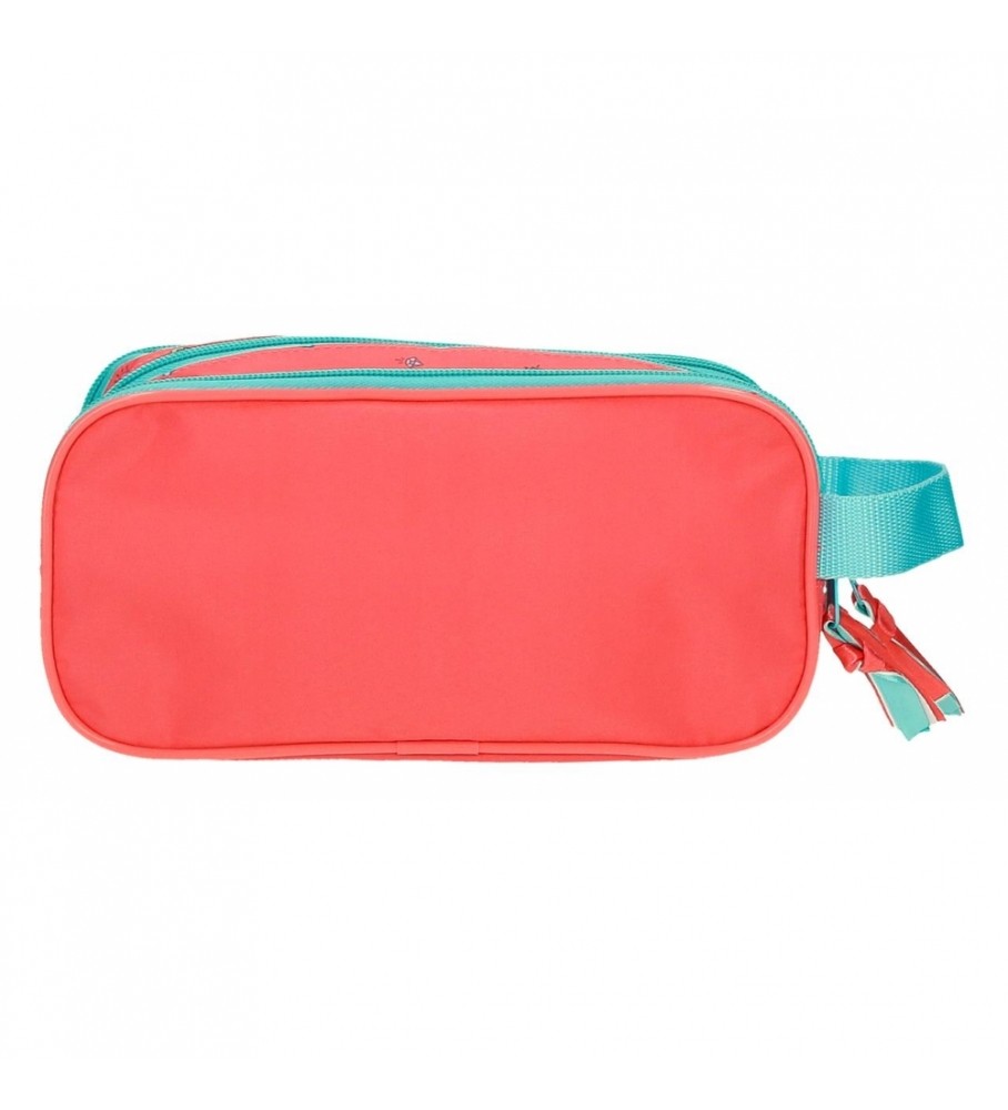 Estojo para lápis Joumma Bags Minnie Lovin Life com três zíperes, rosa