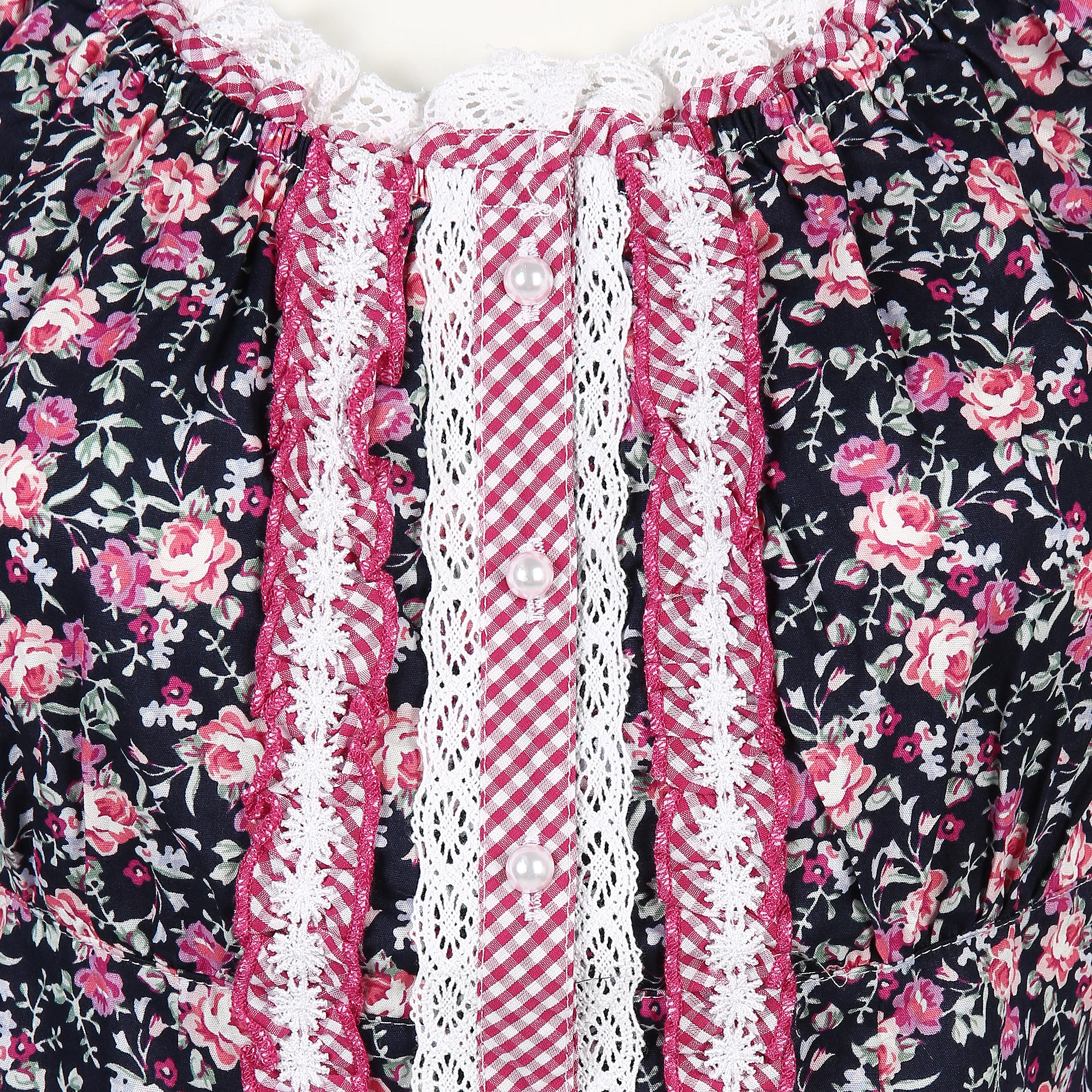 Damen Trachtenbluse im Blümchen Print