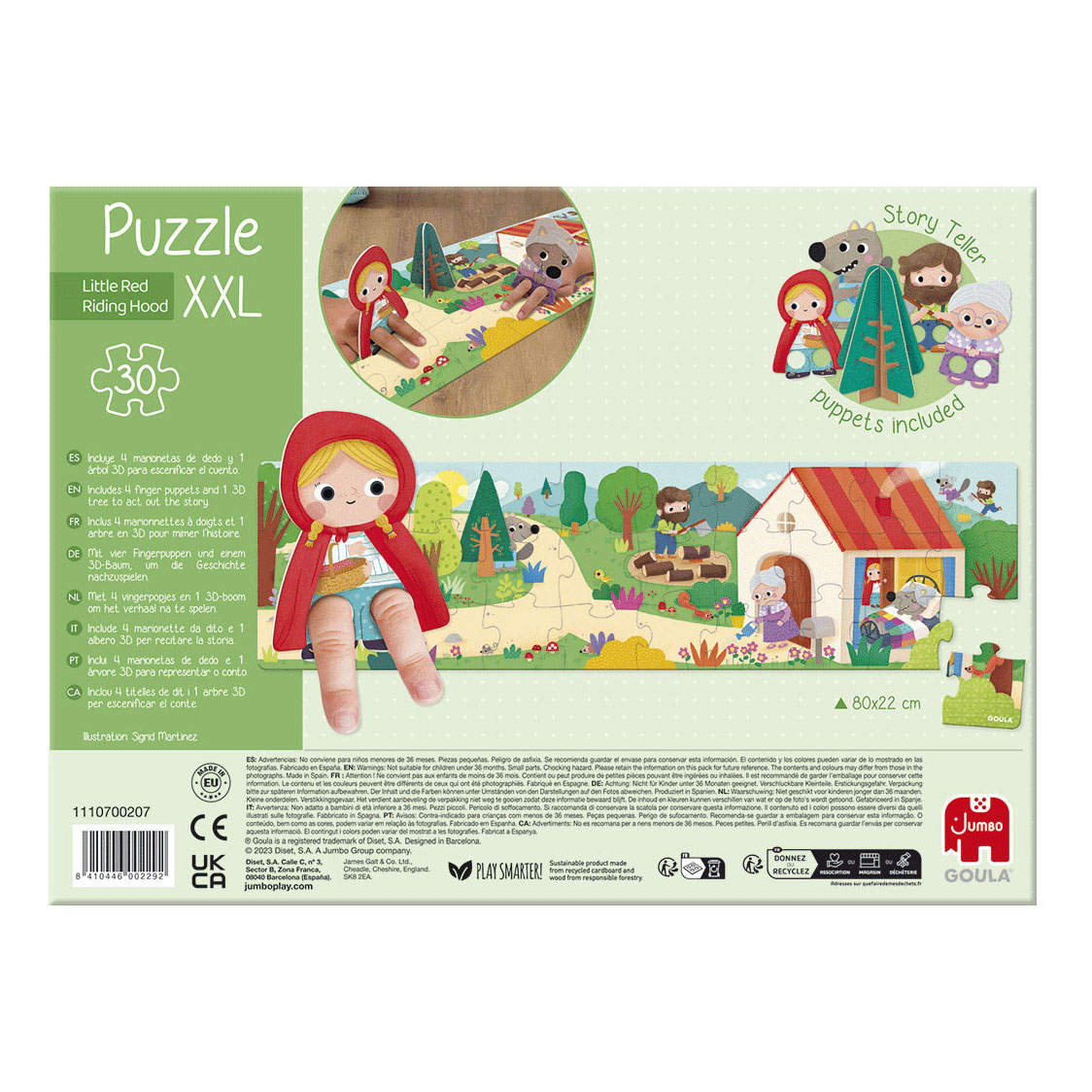 Jumbo Goula Legpuzzel XXL Roodkapje, 30st.