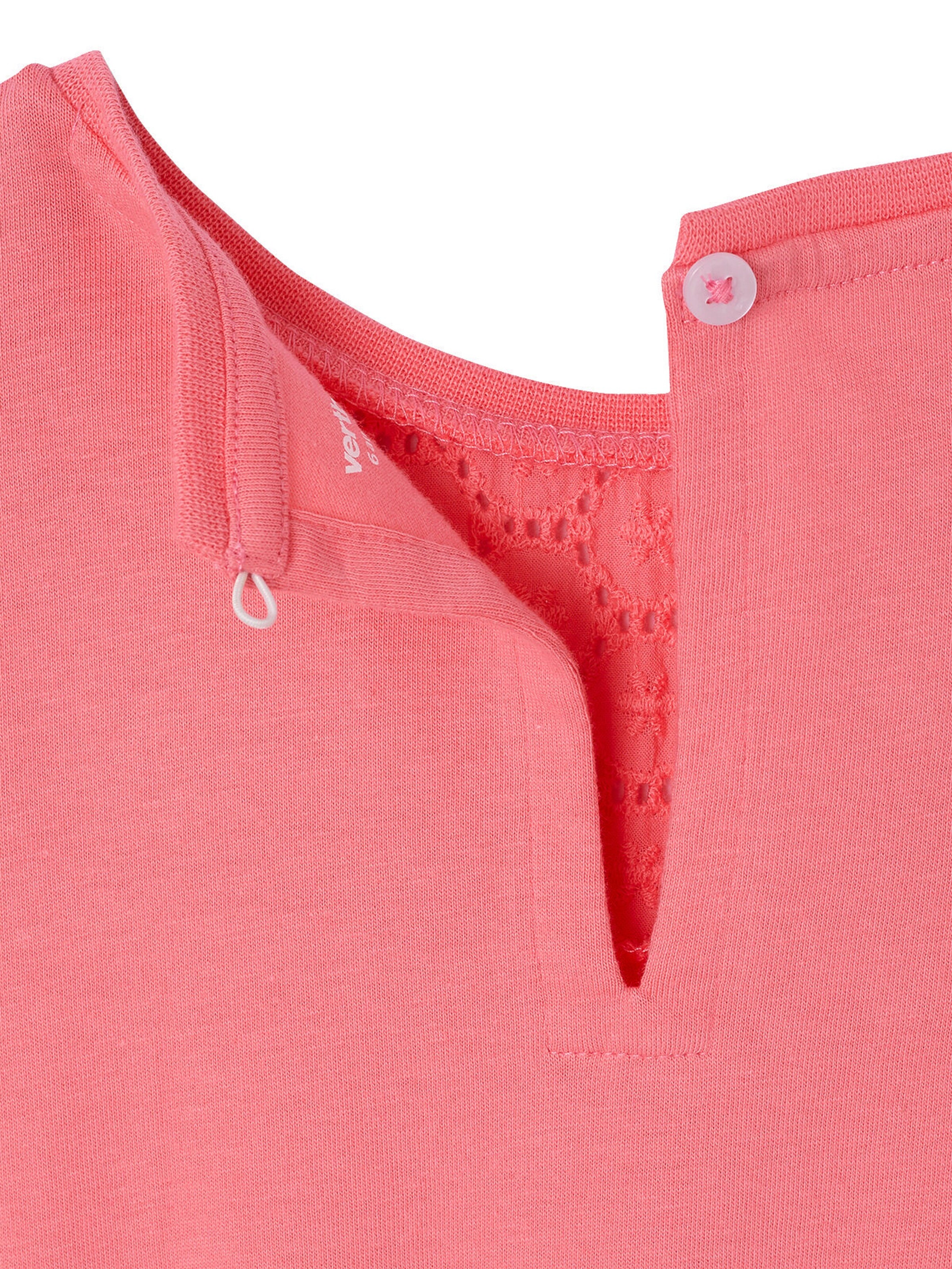 Vertbaudet Mädchen Kleid mit Makramee-Details rosa