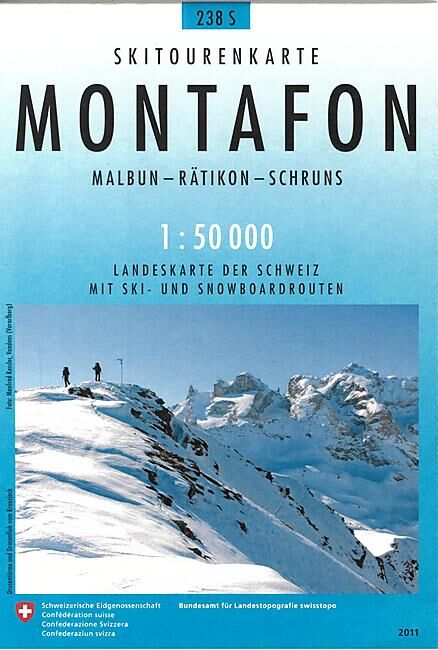 BUNDESAMT - 238S MONTAFON ECHELLE 1 50 000