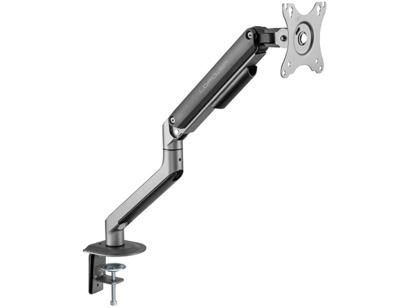 LC-Power Tischhalterung LC-EQ-A32B bis 9 kg – Schwarz Monitorarm für Monitore bis zu 32