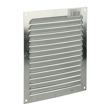 Renson ventilatierooster opbouw aluminium zilver 200x200 mm