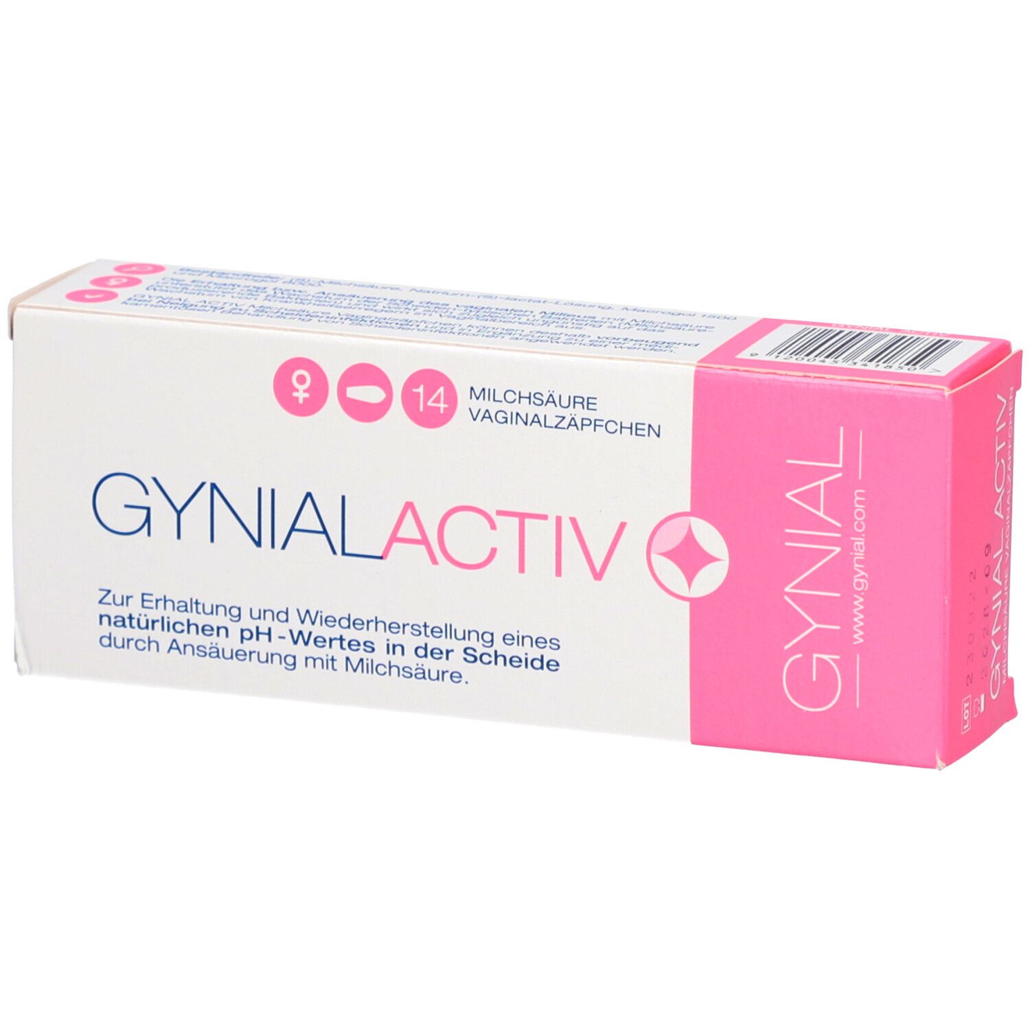 GynialActiv Milchsäure Vaginalzäpfchen