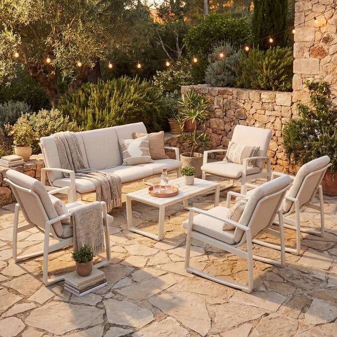 Salon de jardin BOREANE Lin & Argile