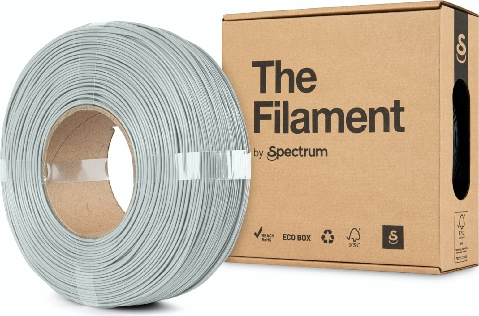 The Filament  ReFill PLA HS Mirage Grey, 1,75 mm / 1000 g    Kosteneffizientes High Speed PLA ohne Spule in Mirage Grey
