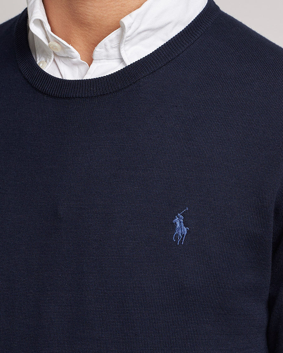 Polo Ralph Lauren Pima Cotton Crew Neck Pullover Hunter Navy
