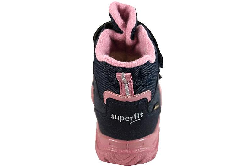 SUPERFIT STØVLE I BLÅ PU OG TEKSTIL MED GLIMMER