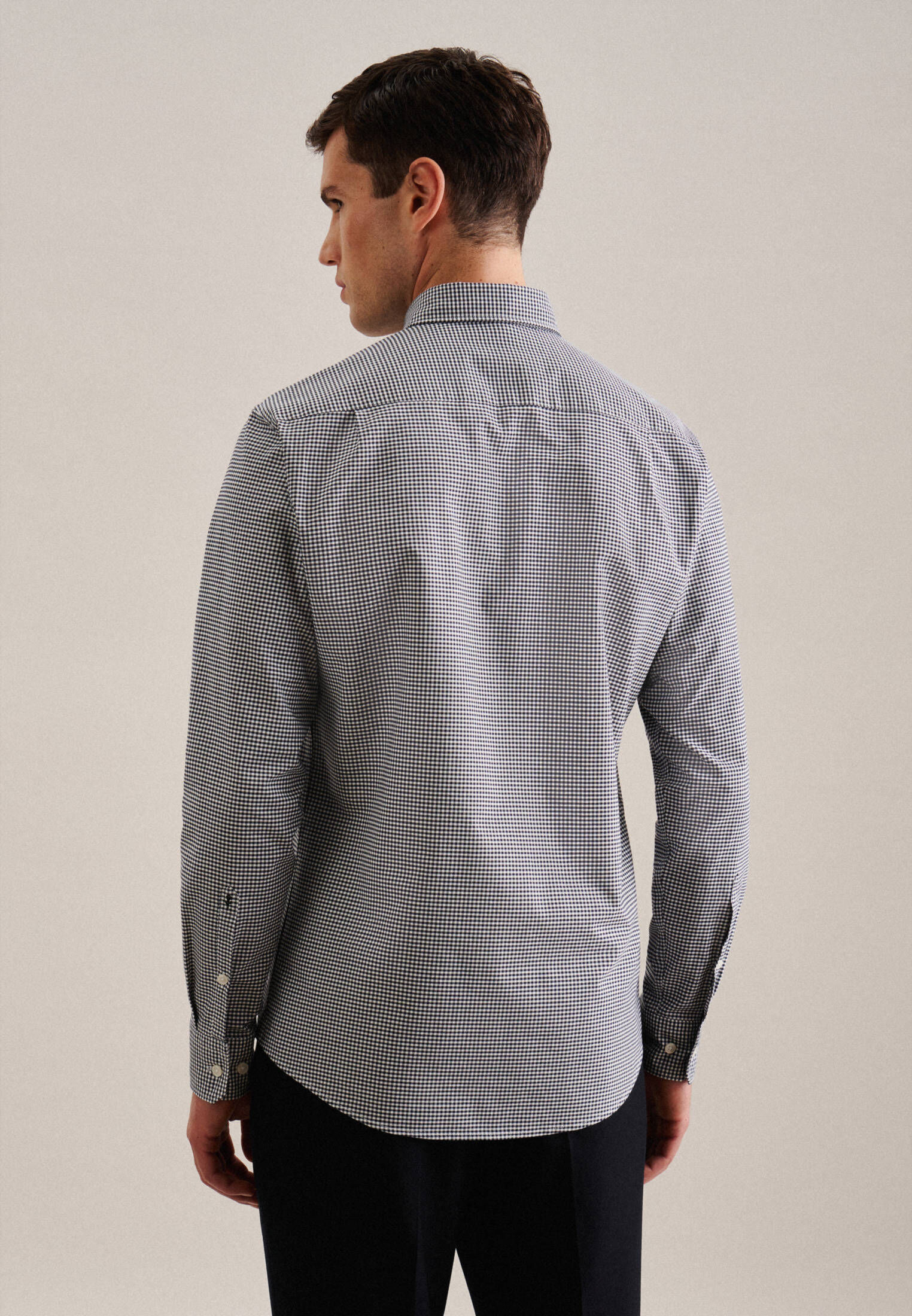 Seidensticker| Herren Casual Hemd Schwarze Rose