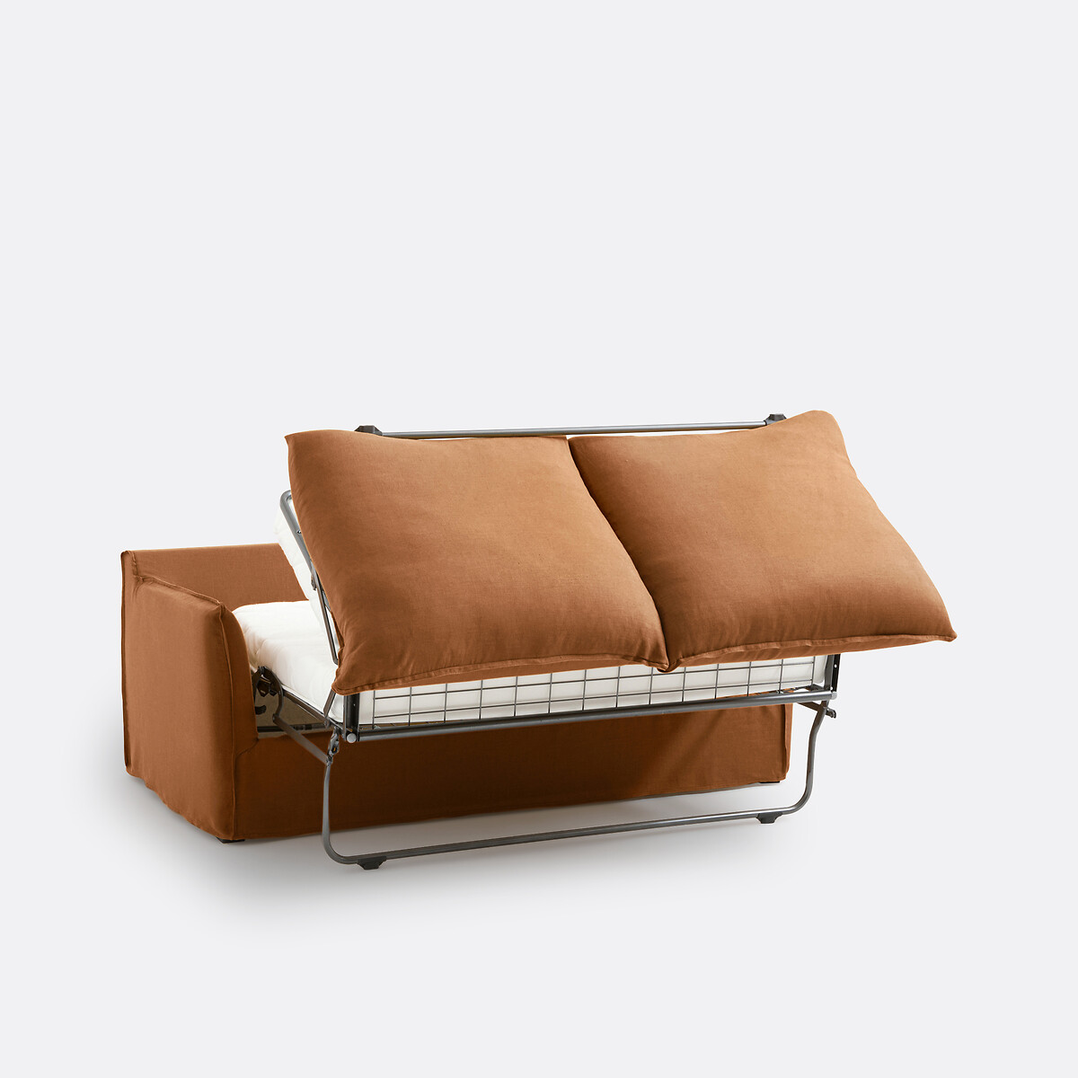 LA REDOUTE INTERIEURS<br>Slaapbank H14 cm, gekreukt linnen, Odna