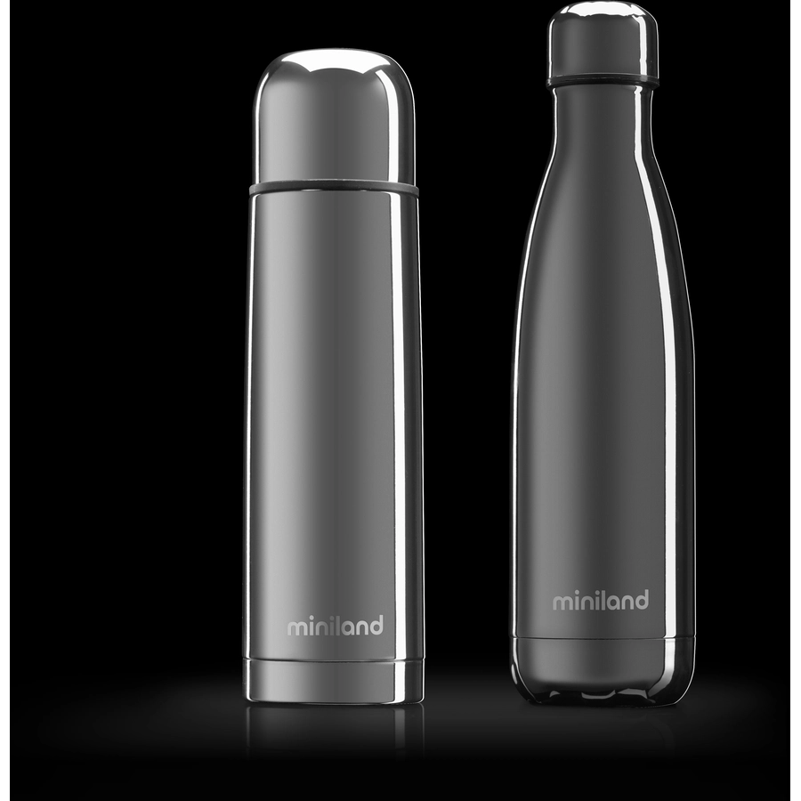 miniland myBaby&me deluxe Thermosflasche silber 500ml