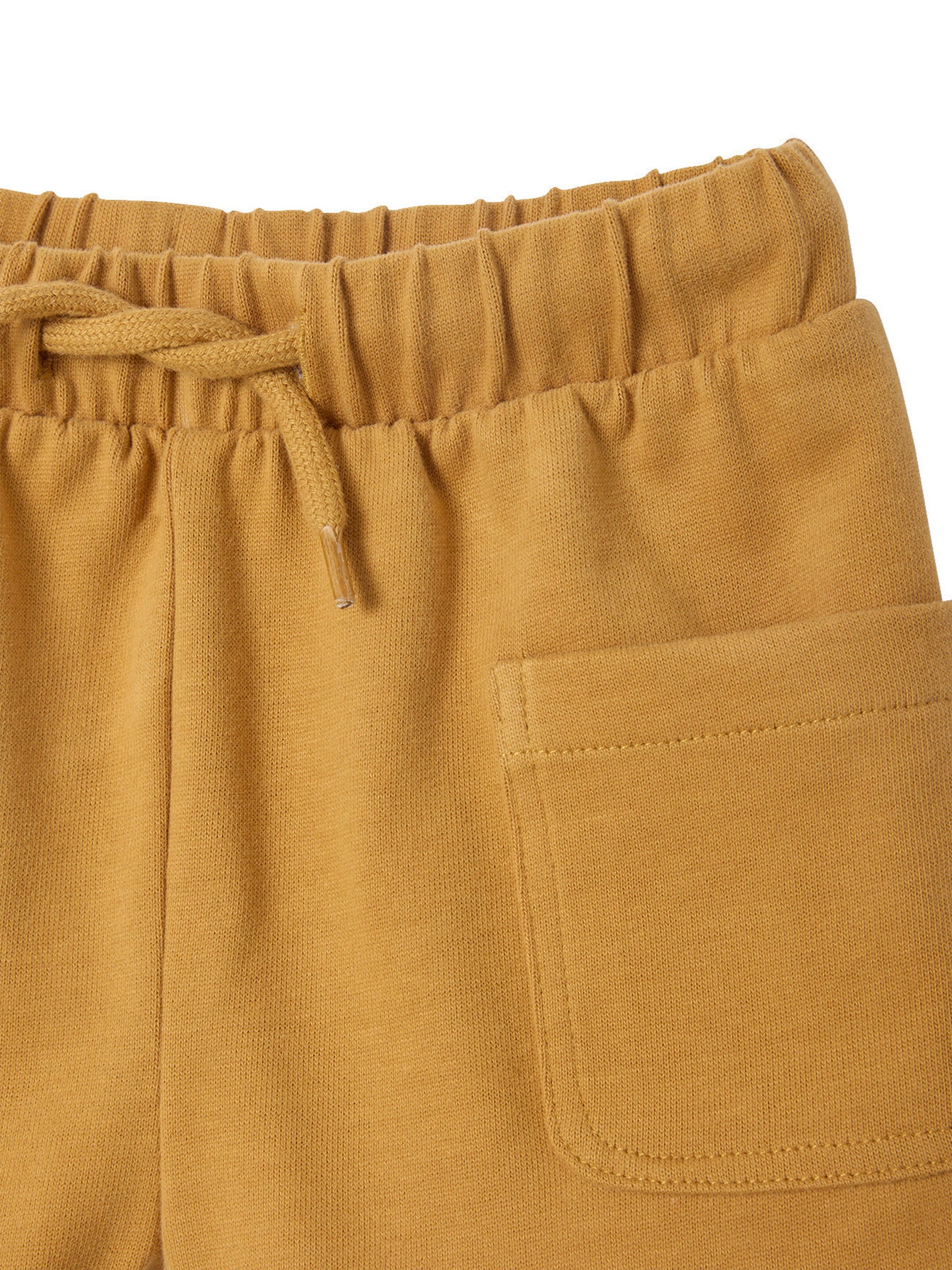Vertbaudet Bio-Kollektion: Baby-Set aus bedrucktem T-Shirt & Shorts karamell