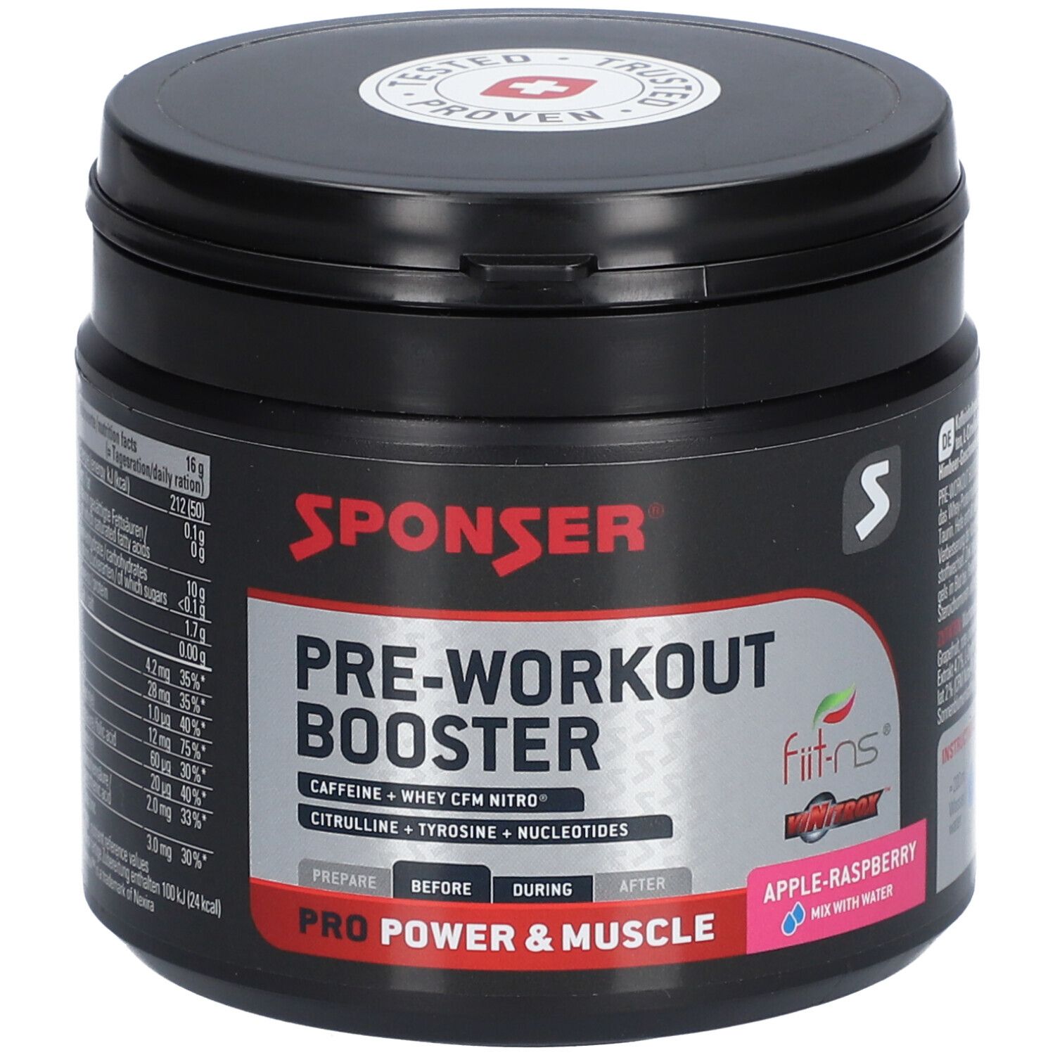 SPONSER® Pre Workout Booster Apple-Cranberry