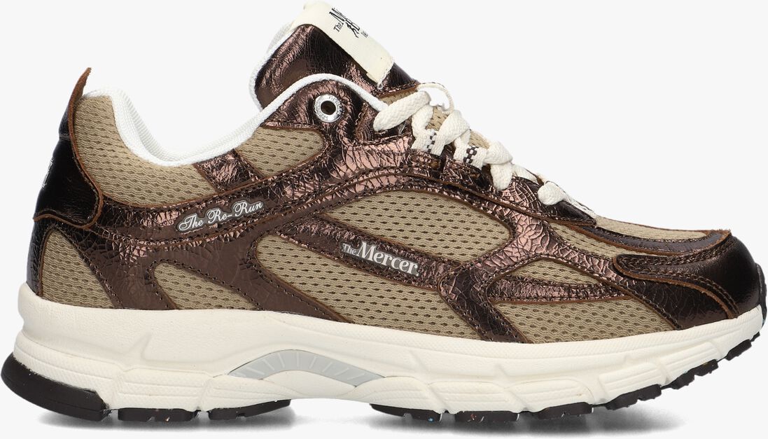 bronskleurig mercer amsterdam lage sneakers the re-run cracked