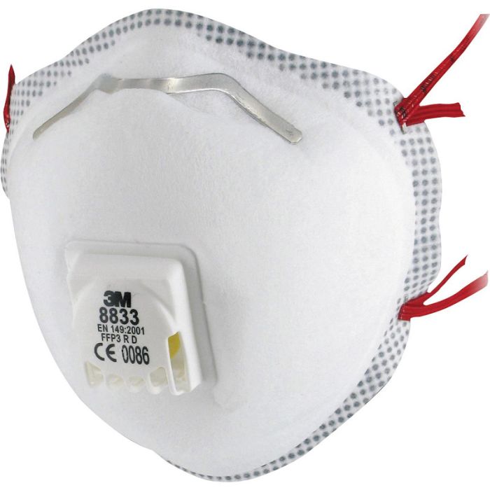 3M 8833 stofmasker FFP3 R D met uitademventiel (49883300)