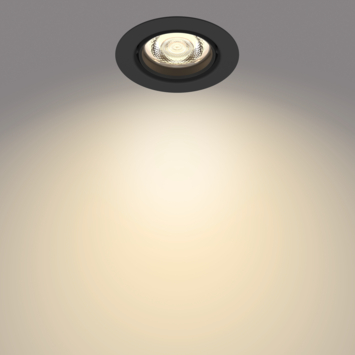 Philips inbouwspot Impala zwart 3pack