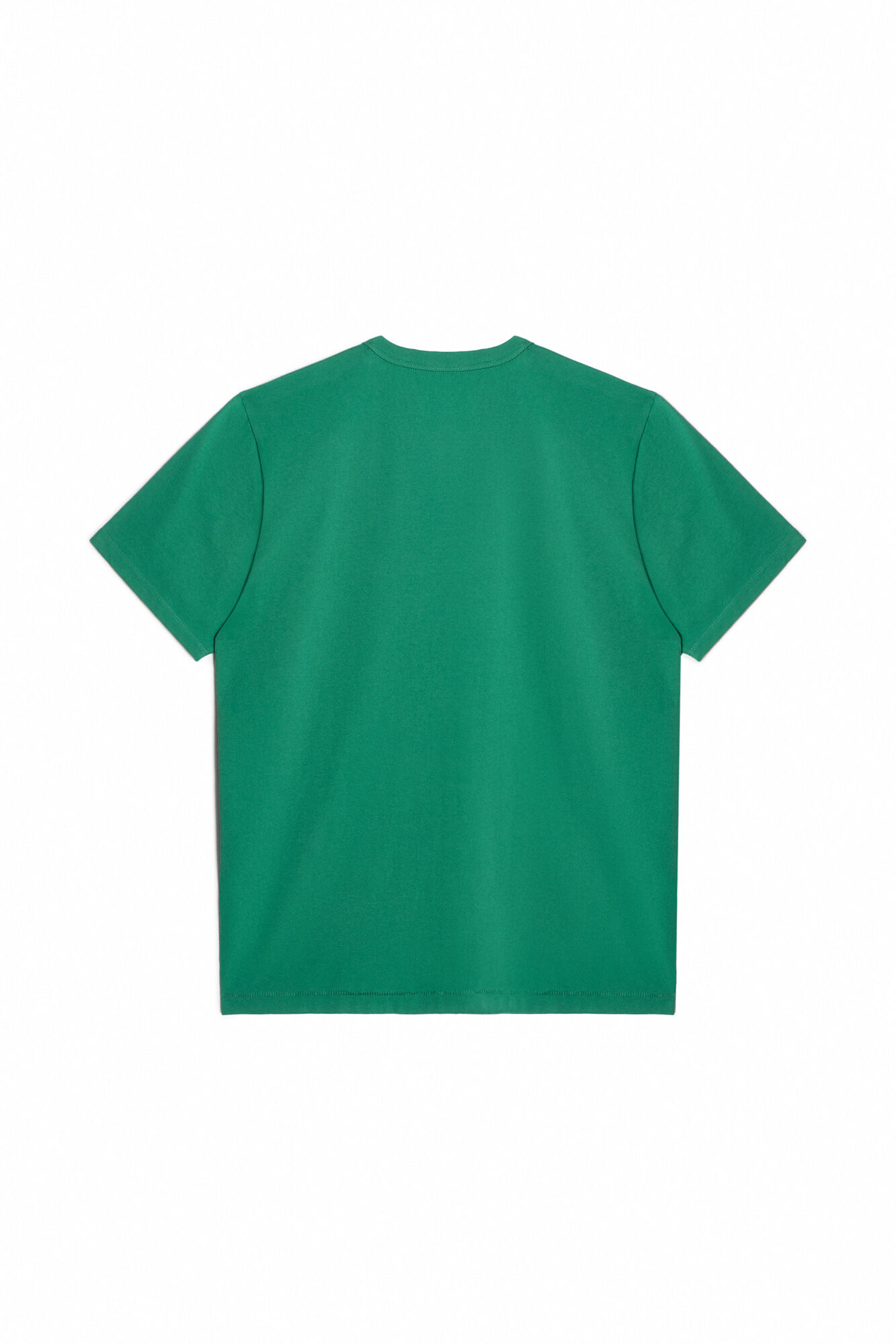 Camiseta básica de algodão com estampa de avião - Verde