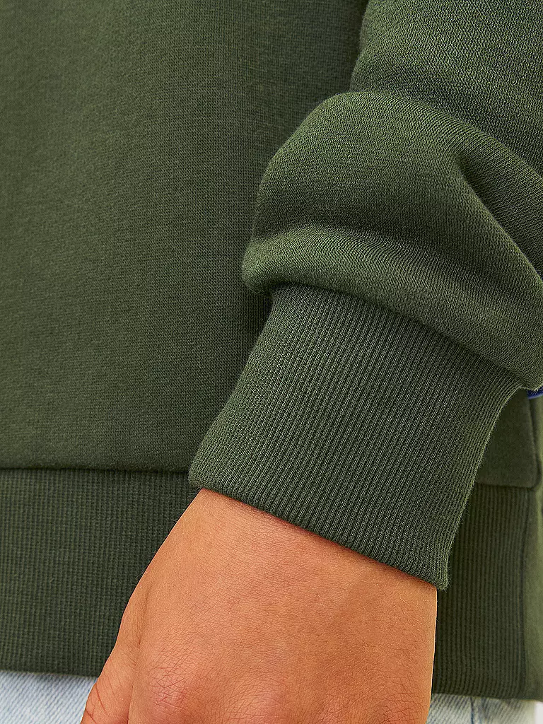 JACK & JONES Jungen Kapuzensweater - Hoodie JJELOGO olive
