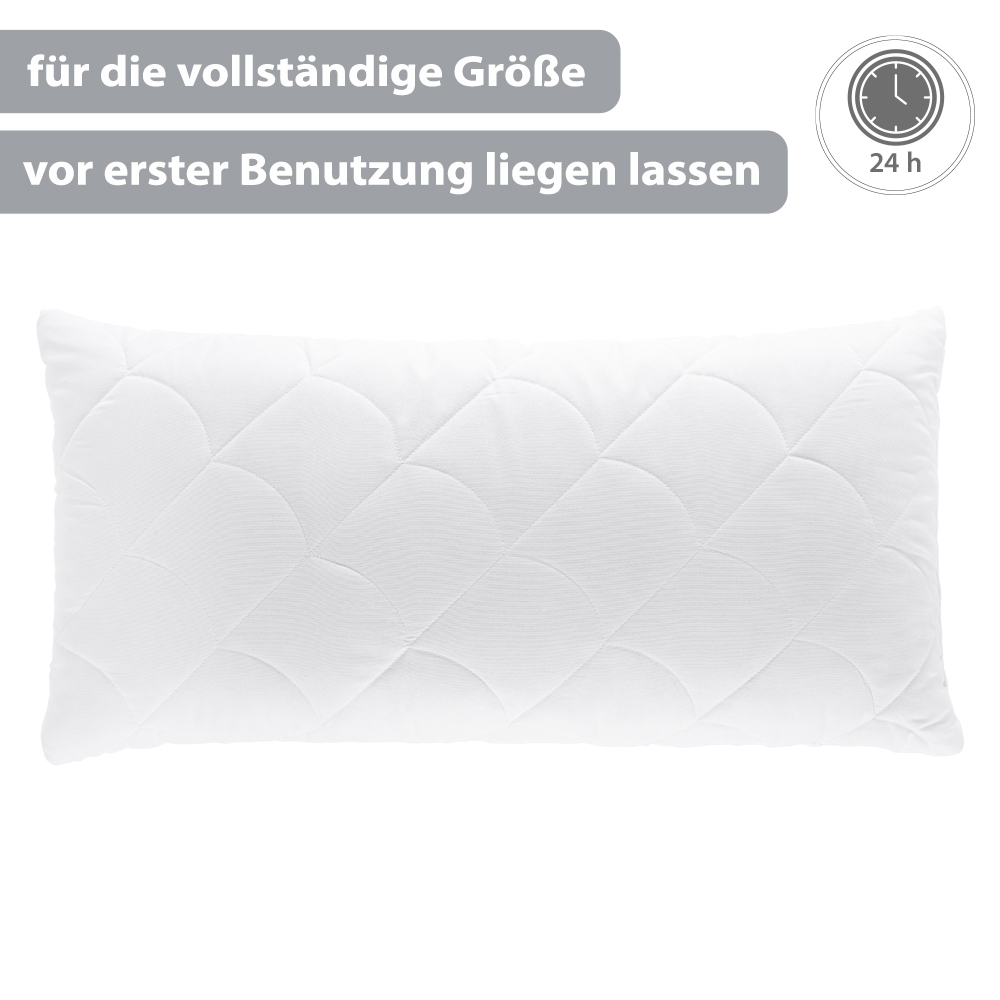 SCHLAFWOHL BASIC® Memory Foam Kissen 40x80cm Kopfkissen aus Viskoschaum I Orthopädisches Nackenstützkissen I Schlafkissen für Allergiker