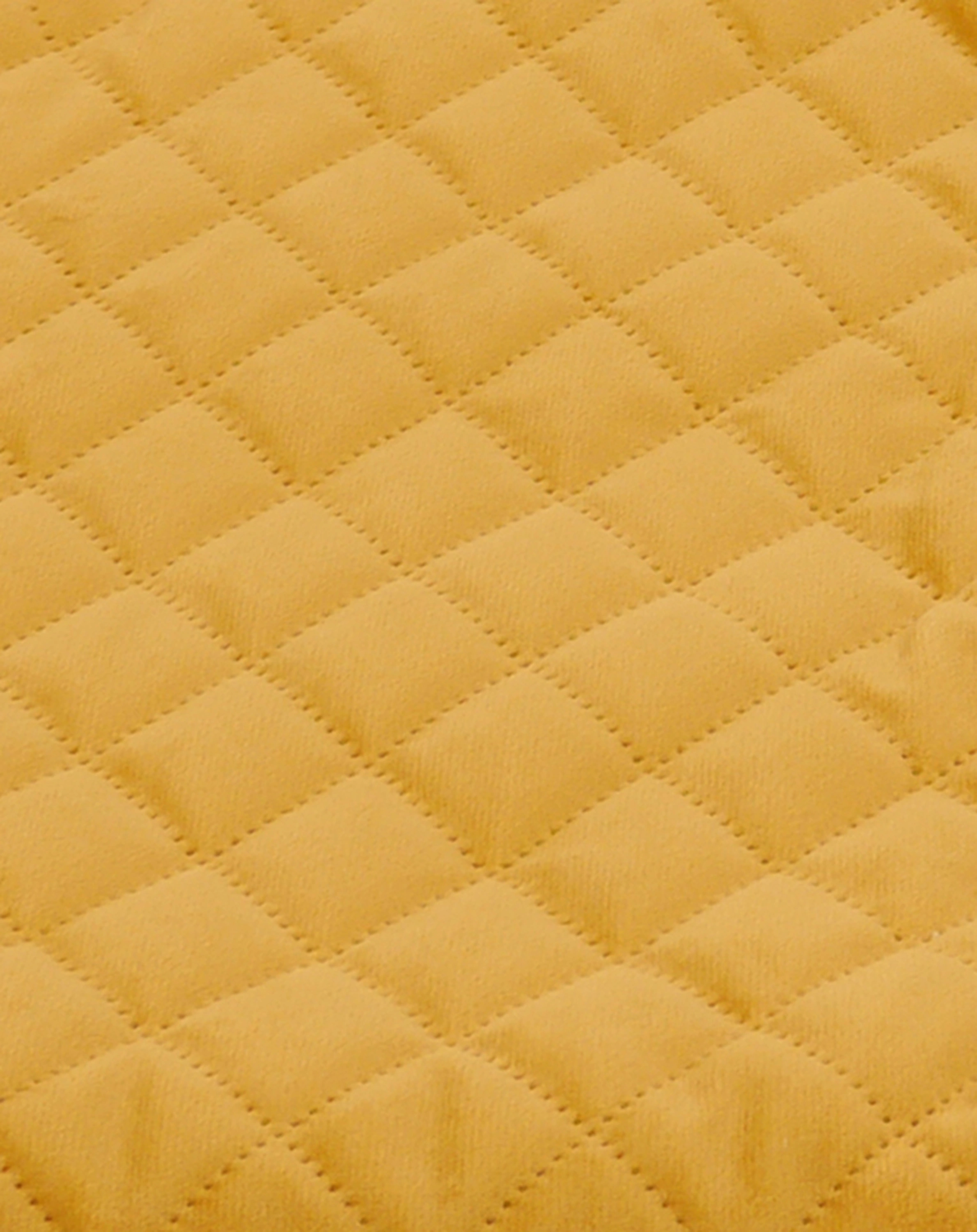 Babyschalen-Fußsack VELVET HOODY in yellow mustard