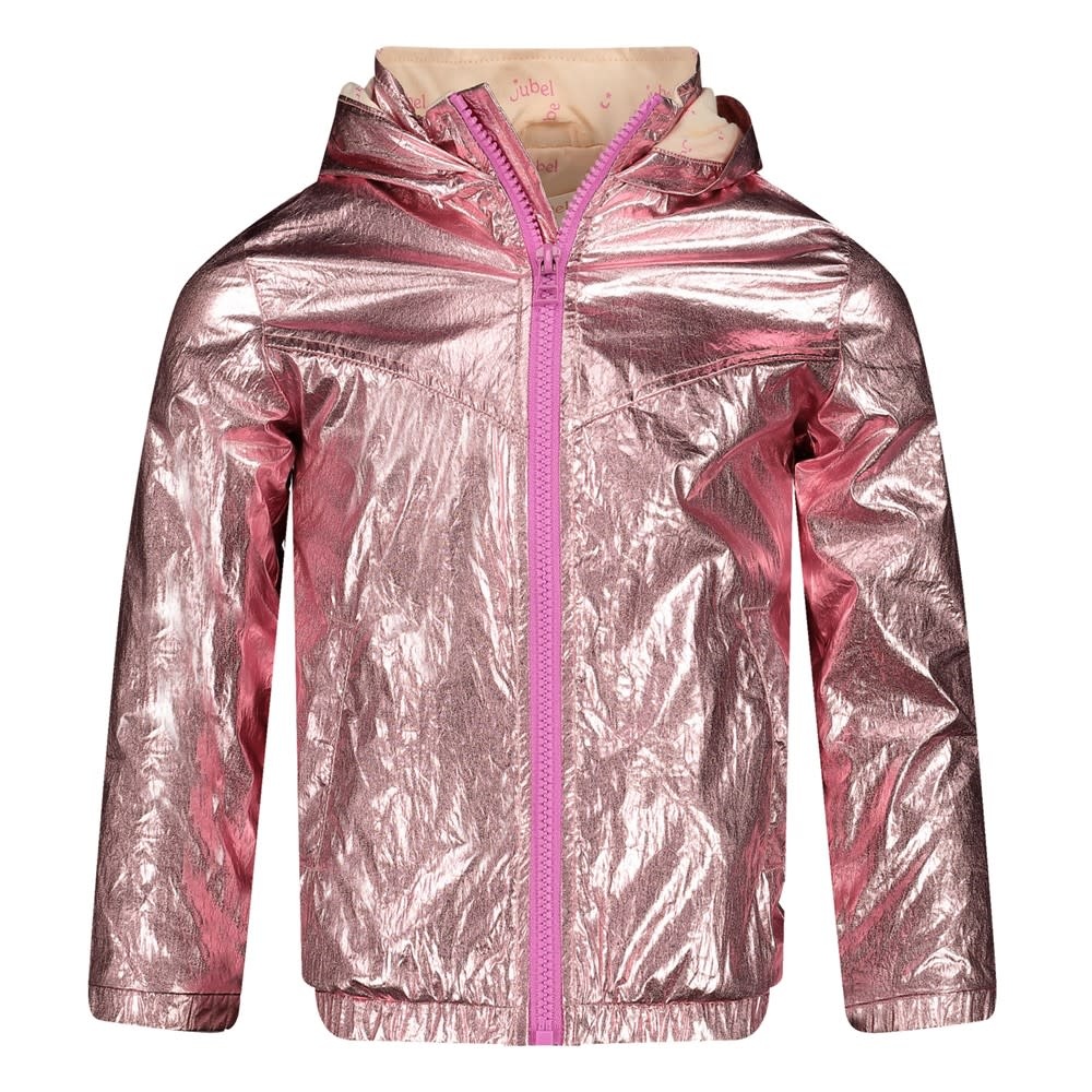 Jubel Jubel Zomerjas met capuchon - Rolling into Spring roze