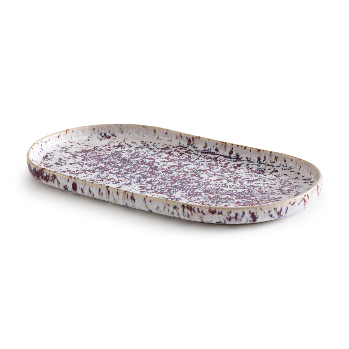 AM.PM<br>Tigela oval em faiança vidrada, Hortênsia