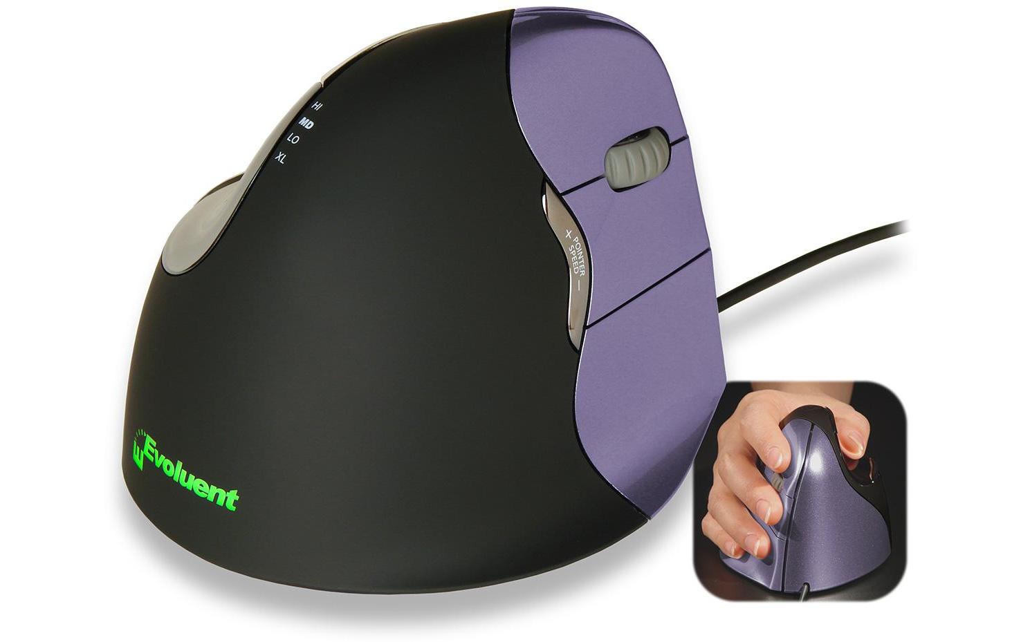Ergonomische Maus Vertical 4 Small<br>Vertikale Maus für Rechtshänder