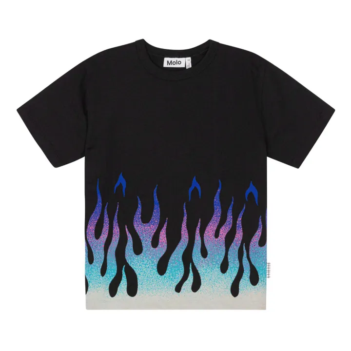 Molo T-Shirt Riley Flamme Coton Bio | Noir