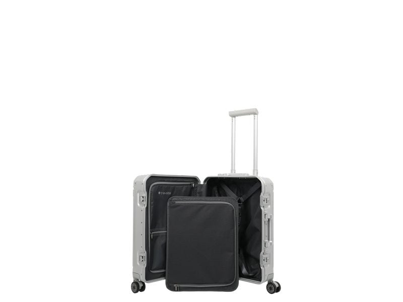 travelite Next Trolley S Silber Reisekoffer