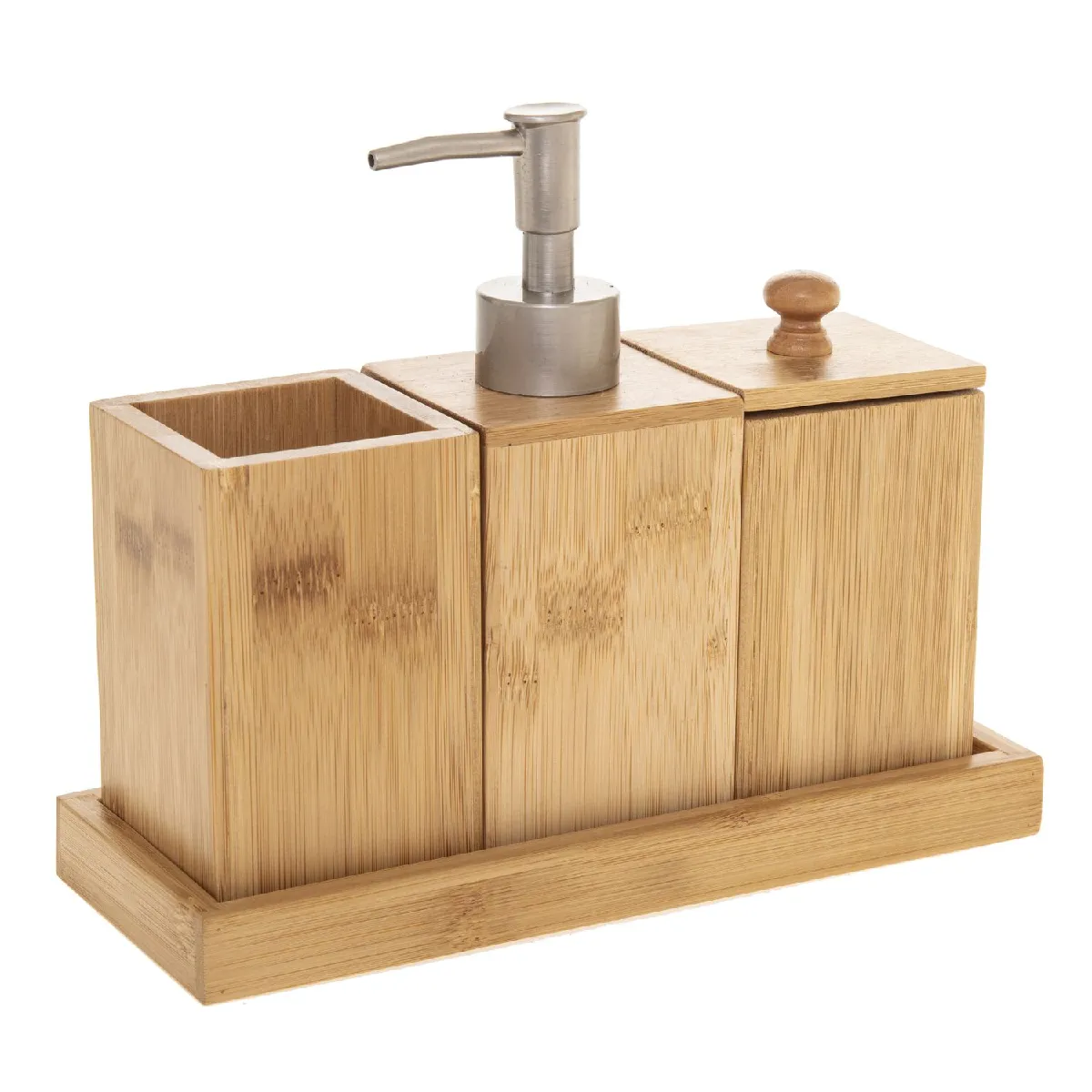 FIVE SIMPLY SMART Coffret Accessoires Lavabo Bambou
